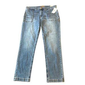 Kut From the Kloth Stevie Straight Leg Jeans Stretch Womens 14 Streamlined NWT